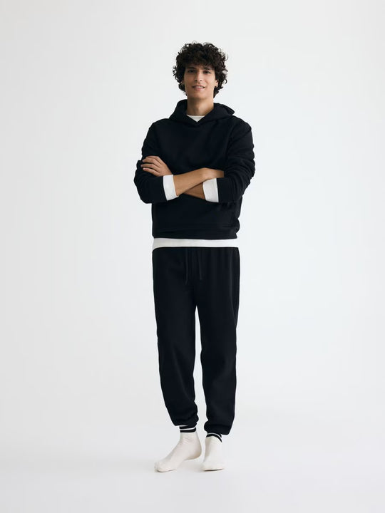 Huvtröja i Regular Fit-schwarz