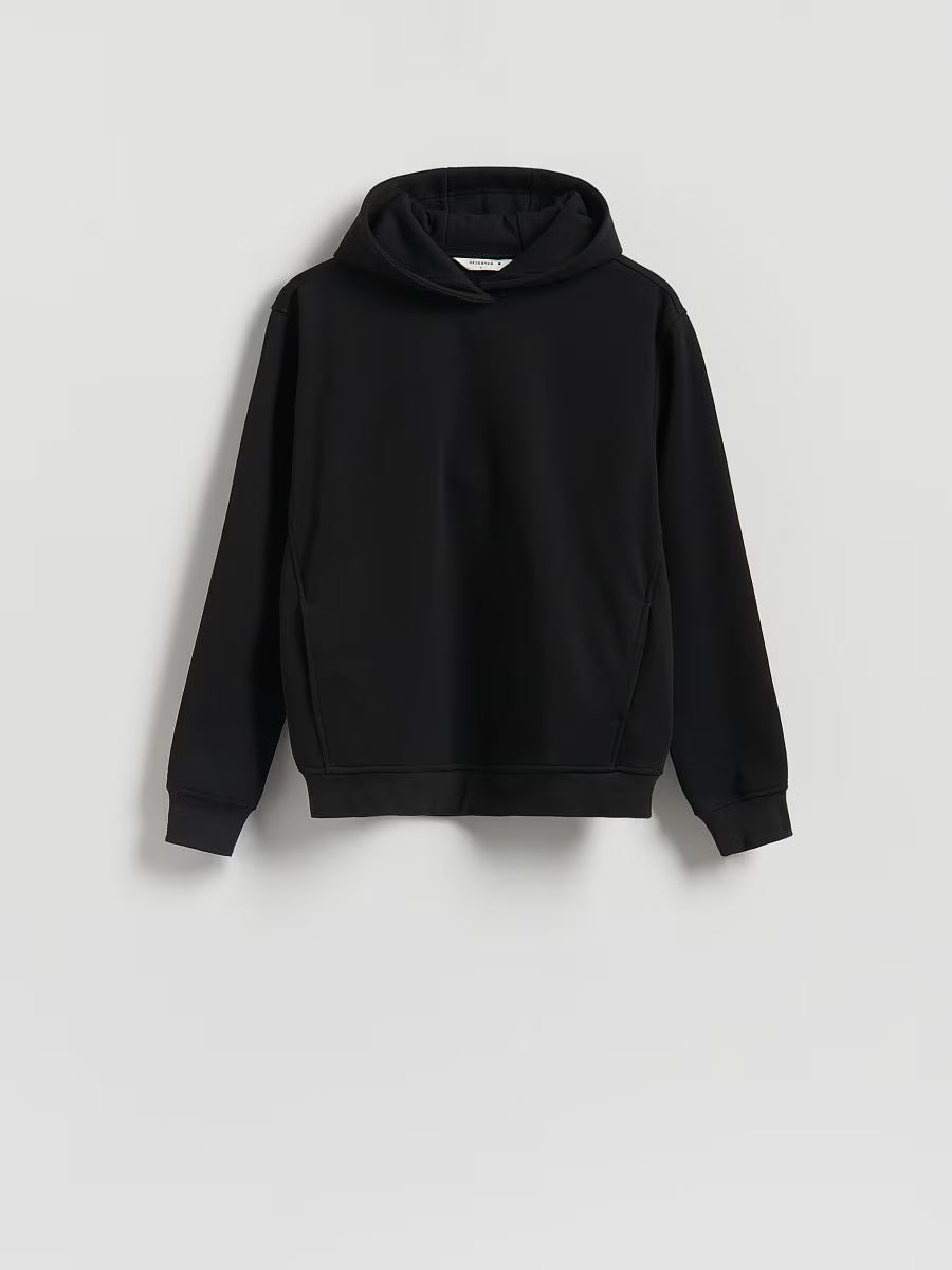 Huvtröja i Regular Fit-schwarz